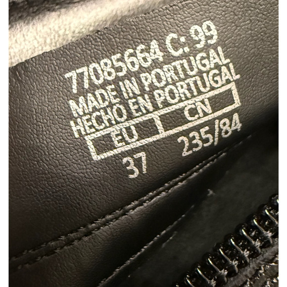 NEW MANGO MNG BLACK LEATHER HEELED BOOTIES BOOTS SZ 37 US 6.5 - Picture 9 of 10